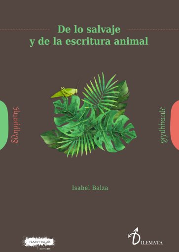 Portada DE LO SALVAJE Y DE LA ESCRITURA ANIMAL